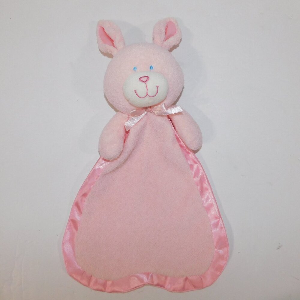 Animal Alley Toys R Us Pink Bunny Rabbit Plush Satin Security Blanket Baby Lovey